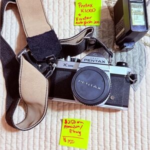 Pentax Digital Camera Black and Silver with Classic Design